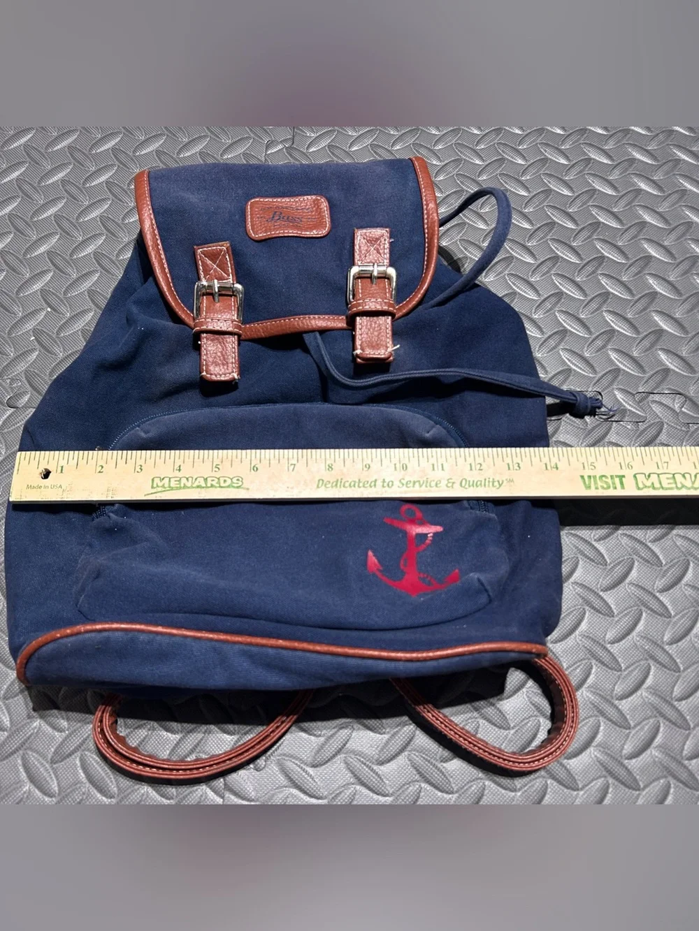 G.H. Bass & Co Navy Backpack